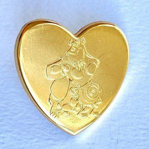 2012 Sulley & Mike Monsters Inc Disney Pixar Variety Lapel Hat Lanyard Heart Pin